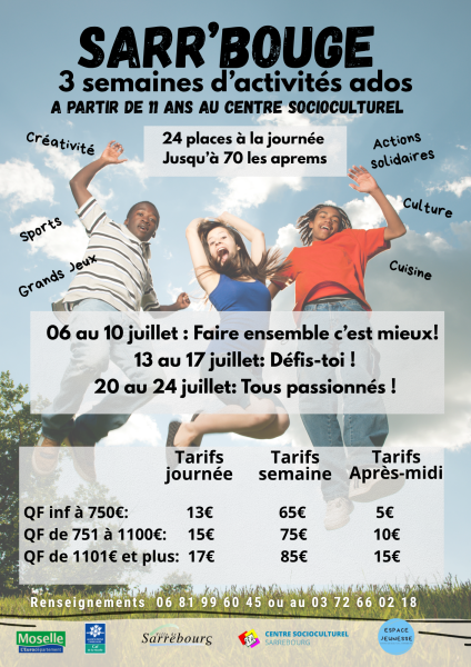 Sarr'bouge été 2026